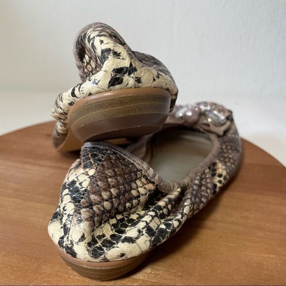 MIA Elizabeth peep-toe python beaded bauble shoes  7 - Picture 6 of 10
